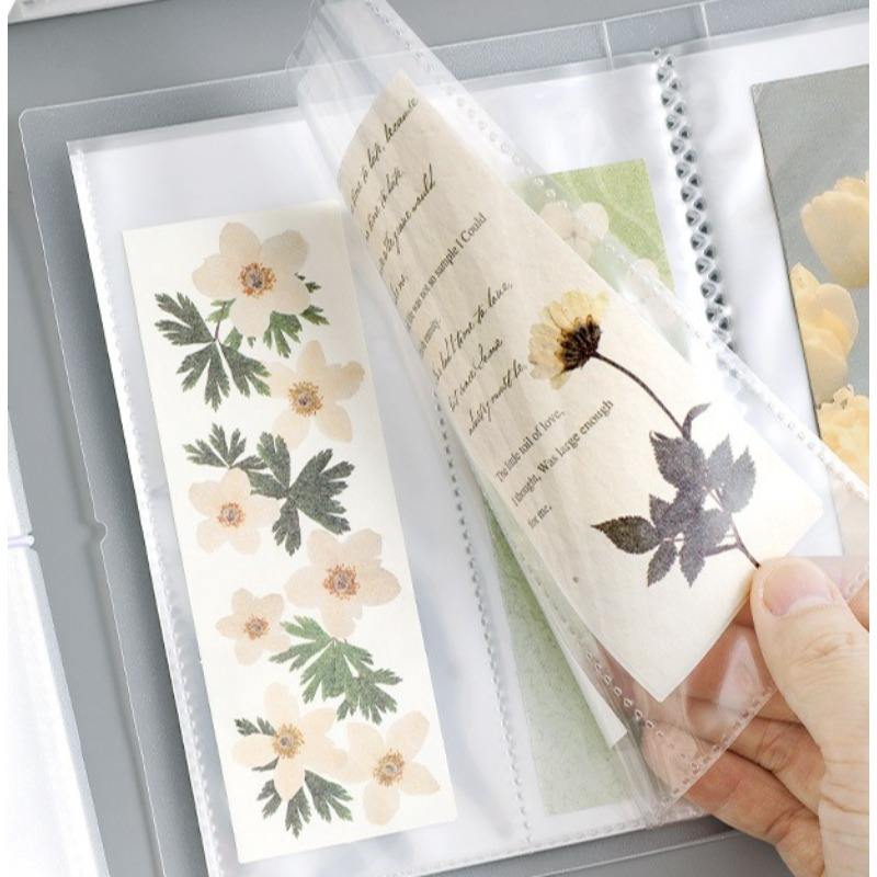 1 Pc Double Page Sticker Card Organizer Album Sticker Storage