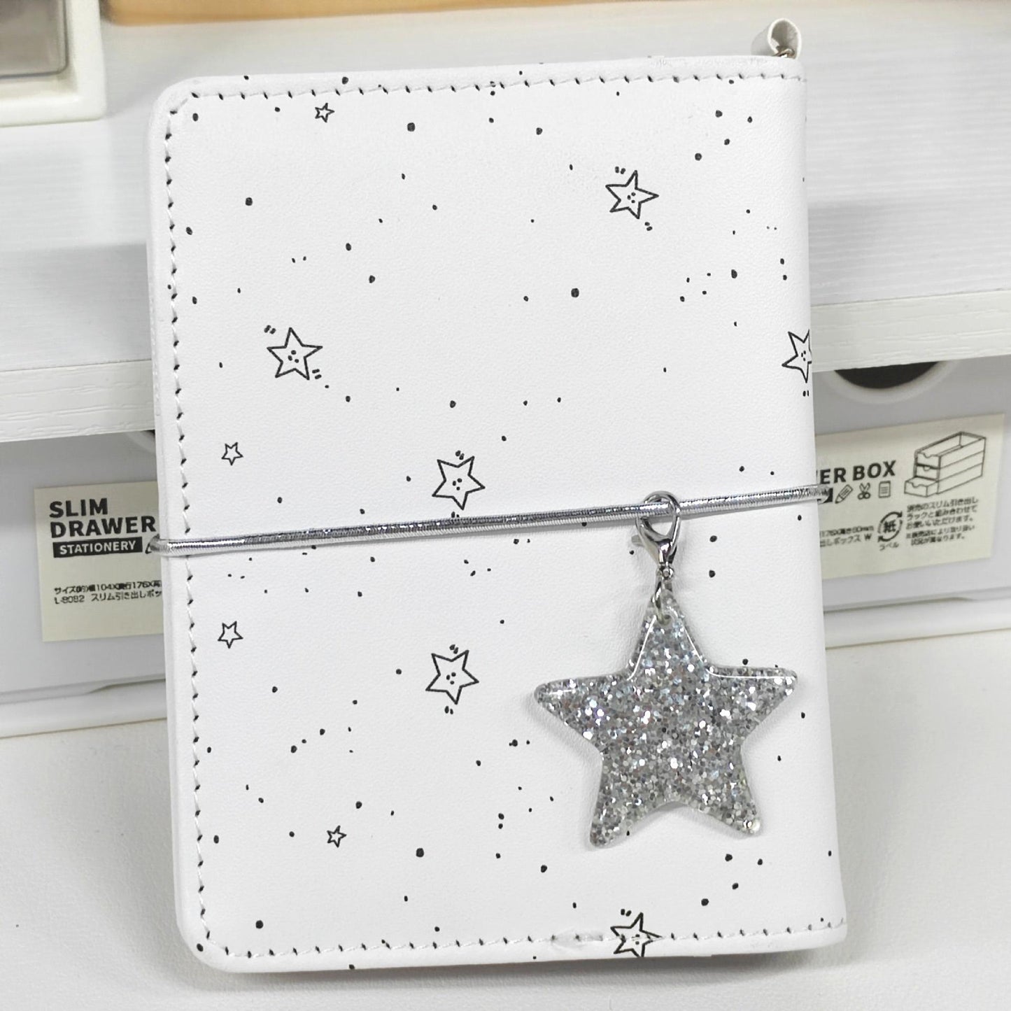 1 Pc White Star M5 Planner notebook perfect for daily journaling