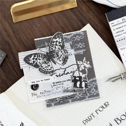 30 pcs Wandering Random Series Light Vintage Long Strip Memo Pad