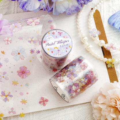 1 Roll Patel Whisper Die-Cut Flower Decorative Journal Tape