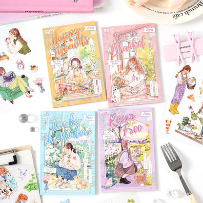 20 sheets Chasing the Ordinary 2.0 Series Die-cut scrapbooking sticker book