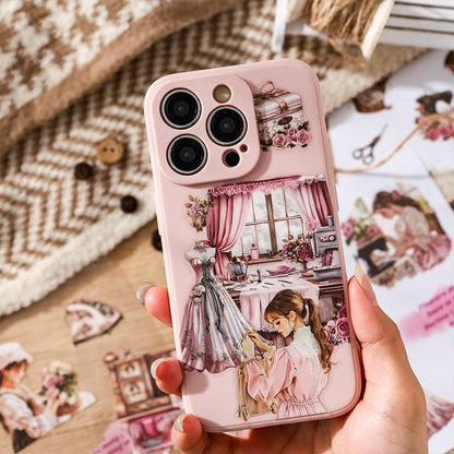 20 Pcs Small Fortune Series Vintage Character Flower Coffee Landscape Sticker Book
