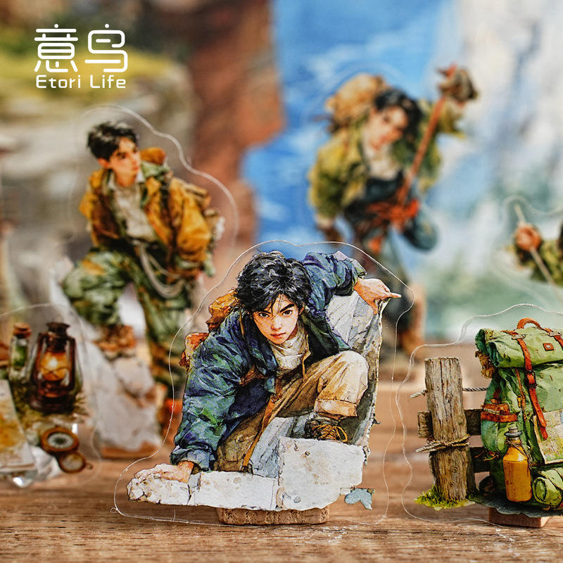 15 Pcs Adventure Journey Series Outdoor Sports Stickers