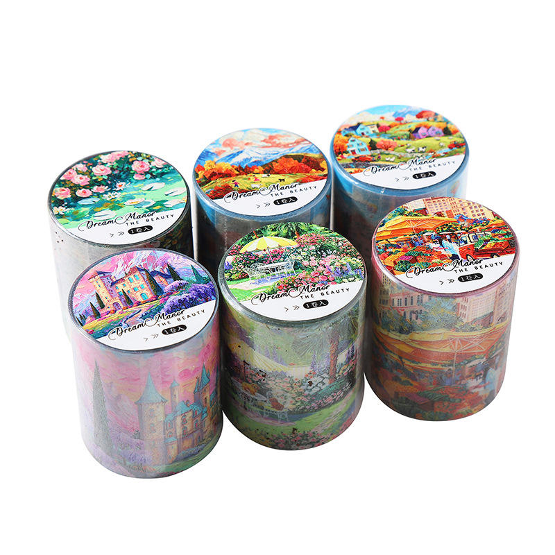 1 Roll Dream Manor Series Dreamy Castle Scenes Tape