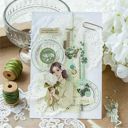 20pcs Paper Between the Handmade Room Series Collage Lace Decorative Stickers