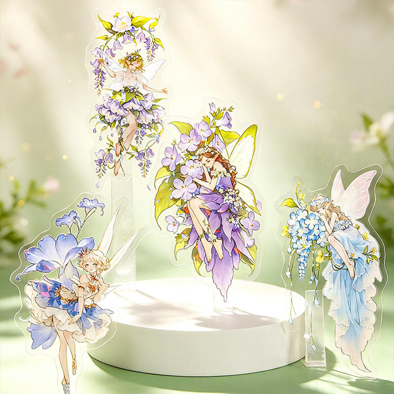 12 Pcs Flower Fairies Series Fairy Character Dreamy Stickers