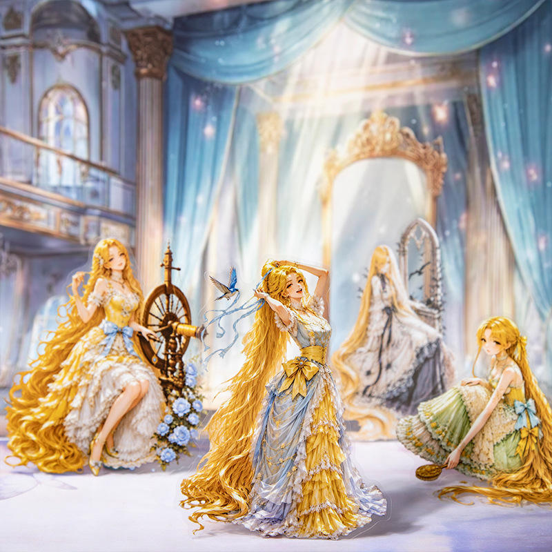 12 Pcs Princess and Fairy Tale Series Character-themed Character Stickers