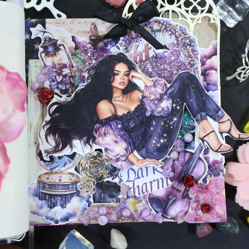 20 Sheets Nightfall Island Style Creative Sticker Book