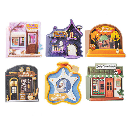 20 Pcs Daily Craft Series Realistic Fabric textured Stickers