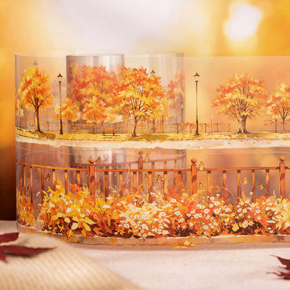 1 Roll Maple-Lined Path Series Autumn Scenery Landscape Tape