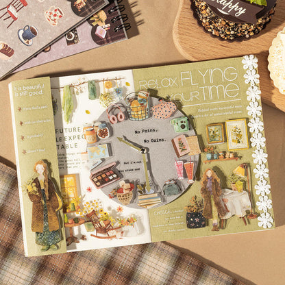20 Sheets Chasing Dreams Lifestyle Series Lifestyle themed sticker Book
