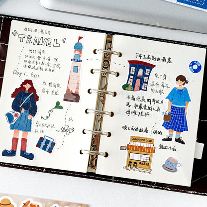 30 sheets Cute Animal and Character designed by Muroo Sticker Book