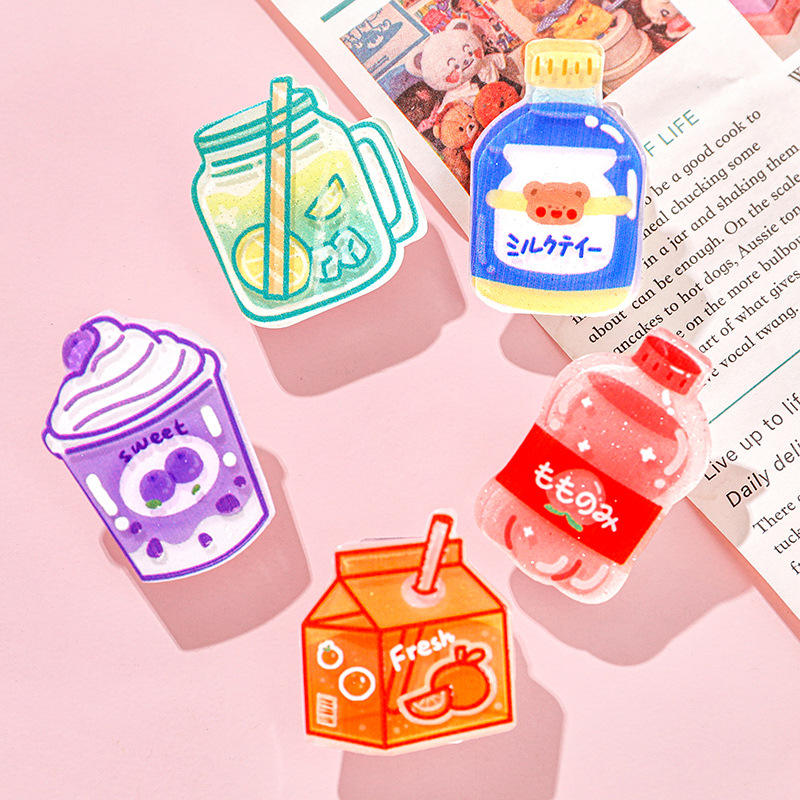 1 Pc Creative Cartoon Drink Bottle-Shaped Cute Clip