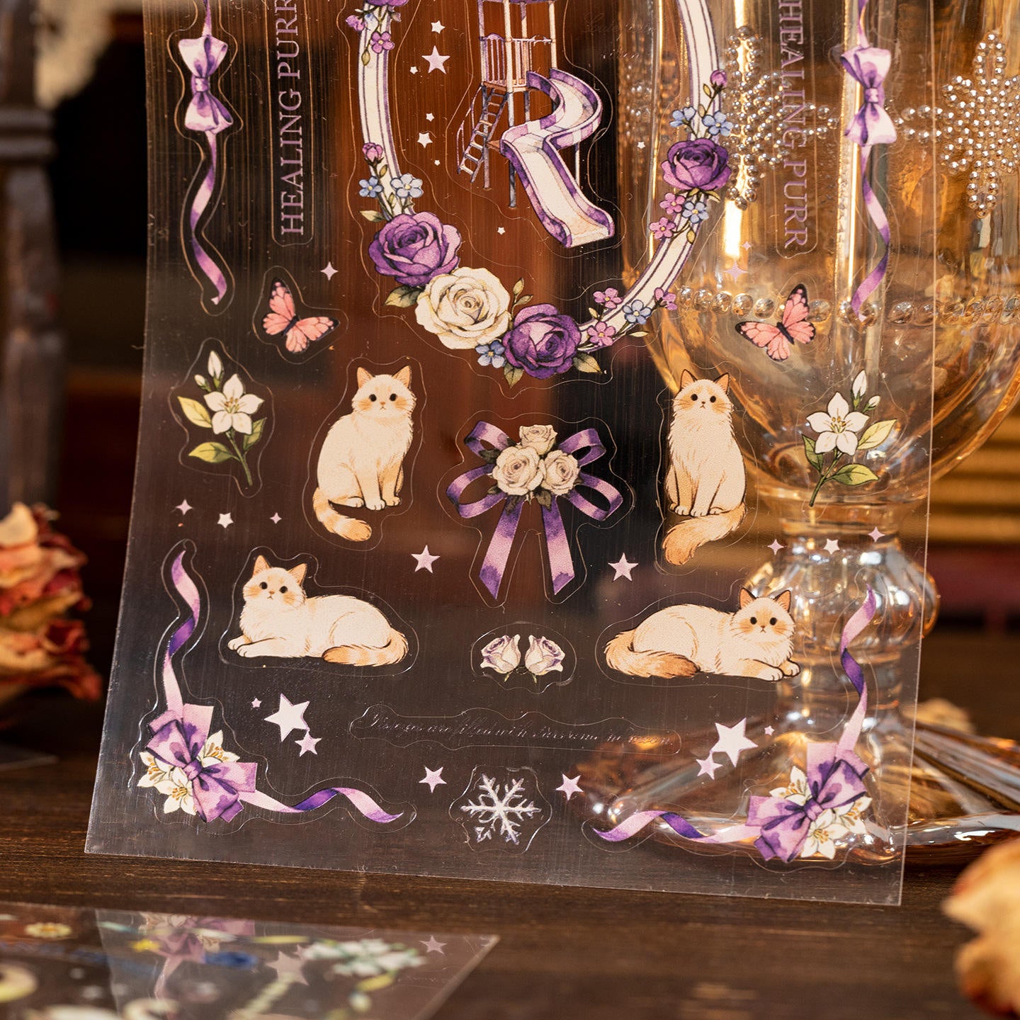 2 Sheets Starry Night Fairy Tale Series Retro Decorative Stickers