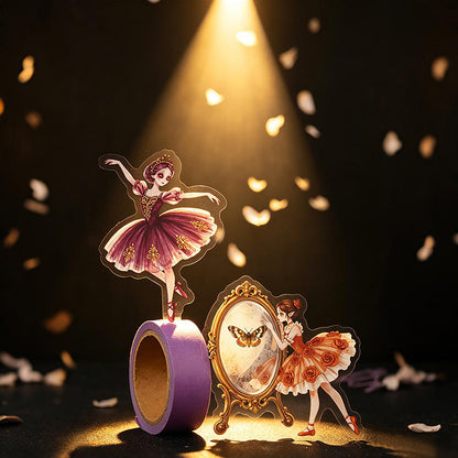15 Pcs Little Ballet Series Dreamy Retro Character Stickers