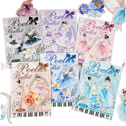 30 Pcs Ballet Monologue Series Ballet-themed Scrapbooking Stickers