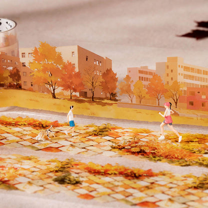 1 Roll Maple-Lined Path Series Autumn Scenery Landscape Tape