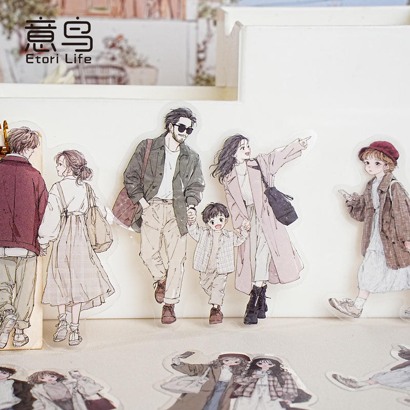 20 Pcs Fireworks Pedestrian Series Original Character Theme Sticker Pack