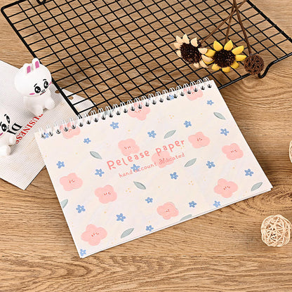 1 A5 Book of Double-Sided Spiral-Bound Release Paper for Sticker Storage