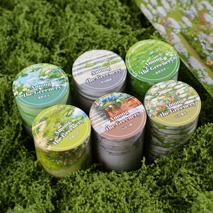 1 roll Stroll Through the Greenery Series Pebble Path Scenery Washi tape