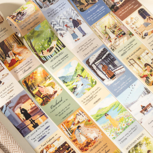 1 roll Leisurely Holiday Series Vacation themed scrapbooking Tape