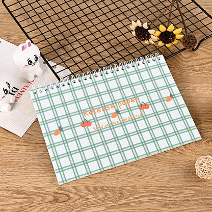 1 A5 Book of Double-Sided Spiral-Bound Release Paper for Sticker Storage