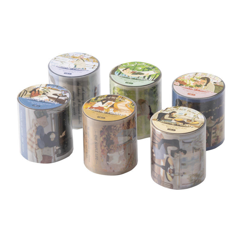 1 roll Leisurely Holiday Series Vacation themed scrapbooking Tape