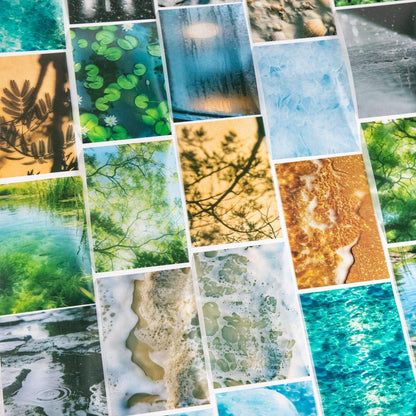 10 Sheets Summer Vibes Collection scenery elements journaling stickers
