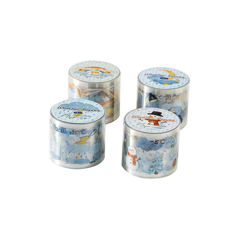 1 roll Weather Forecast Series Weather-themed PET die-cut journaling tape