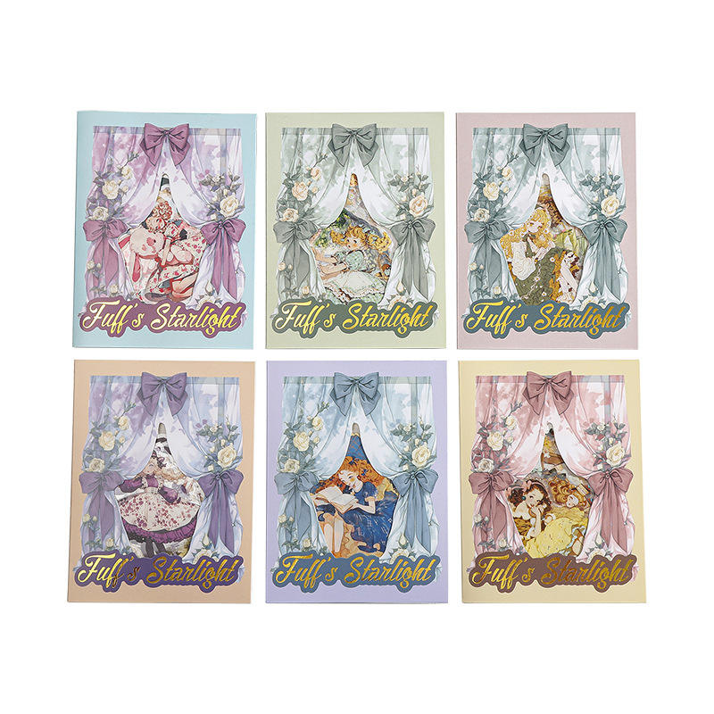 20 Pcs Fufu's Starry Series Lolita themed Retro Character Stickers