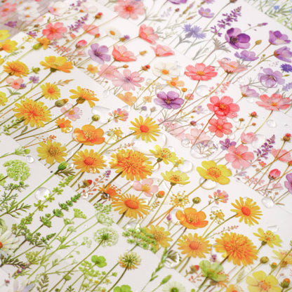 1 Roll Wild Blossom Series Floral Journaling Embellishments Tape