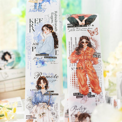 1 Roll Life Echoes Series Instagram Character Inspired Washi Tape