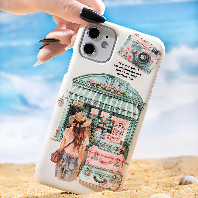 20 Pcs Summer Travel Journey Series Vintage Character stickers