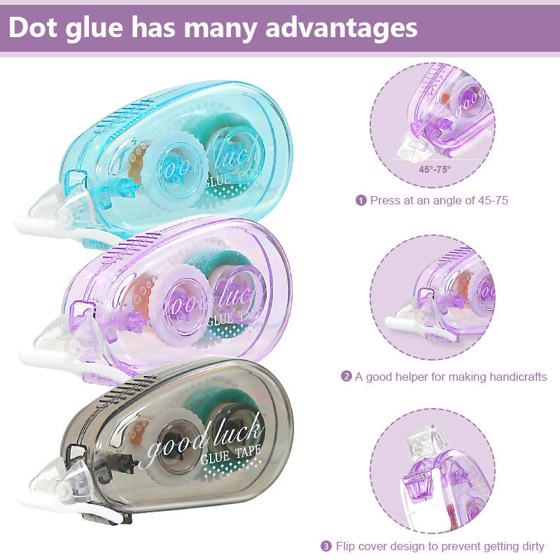 1pc High Viscosity Transparent Adhesive Flip cover Dot Glue Tape