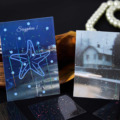 30 Pcs Rainy Season Series Rainy Night Scenery Stickers