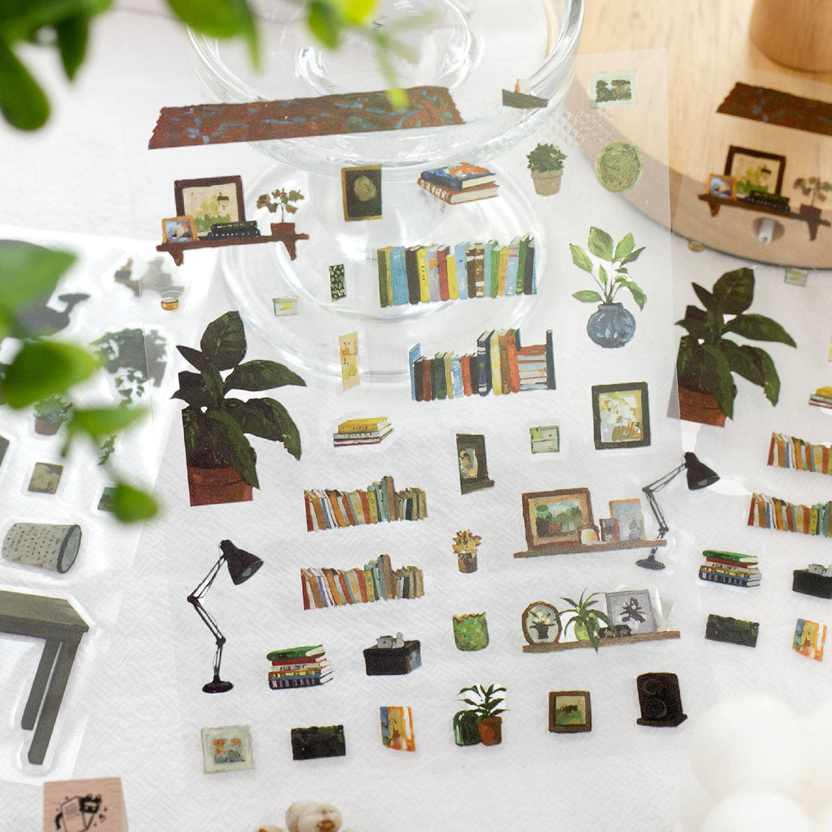 3 Sheets Window Scenery Series Scrapbooking Stickers