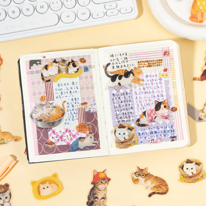 24 Pcs Cat Party Cute Pet Stickers