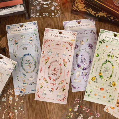 2 Sheets Starry Night Fairy Tale Series Retro Decorative Stickers