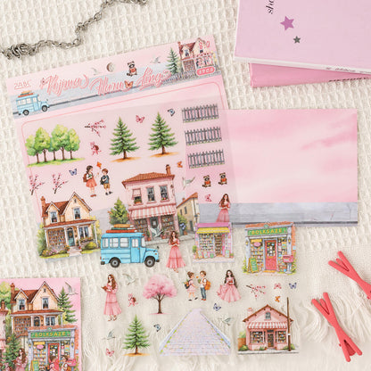 3 Sheets Gentle South Shore Creative Scenery 3D Stickers