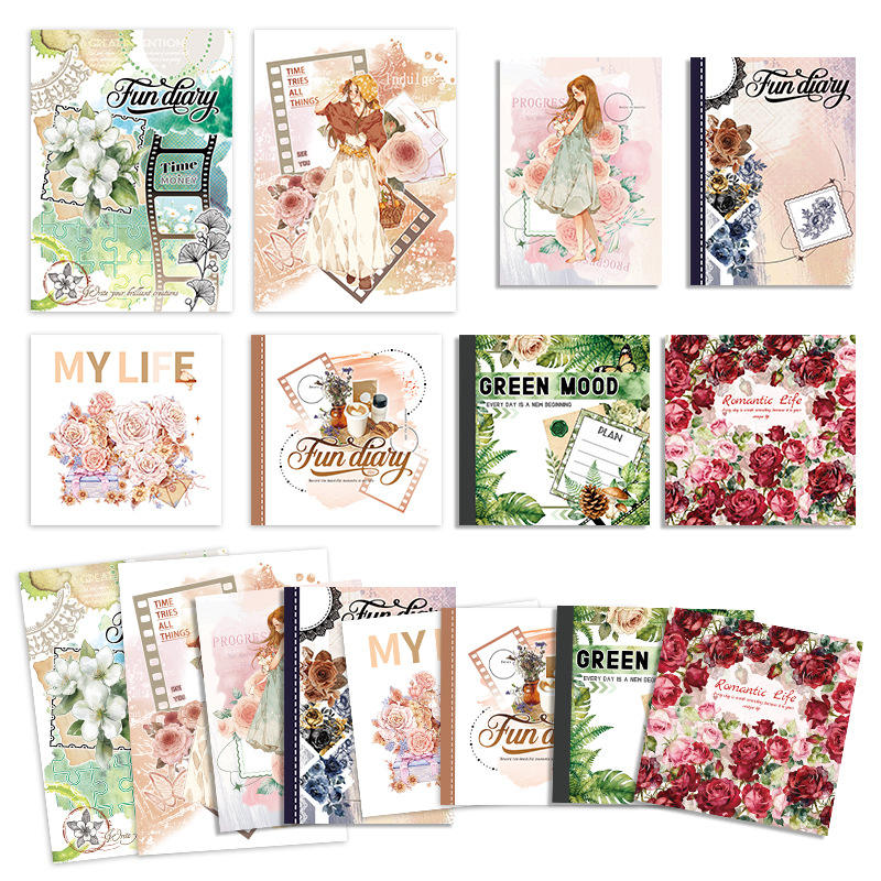 1 Pc Instagram-style notebook with irregular pages for journaling