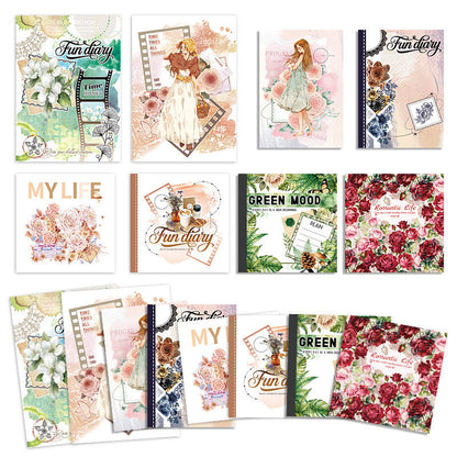 1 Pc Instagram-style notebook with irregular pages for journaling