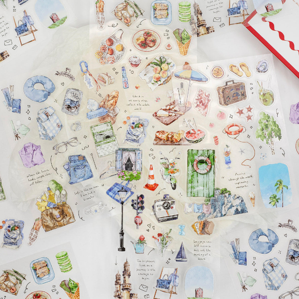1 Sheet Mountain Wilderness and Wind Series Korean style Stickers
