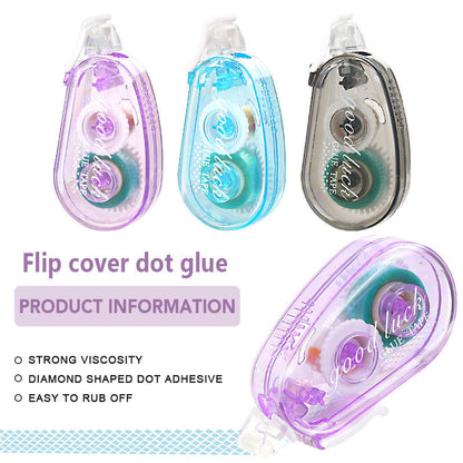 1pc High Viscosity Transparent Adhesive Flip cover Dot Glue Tape