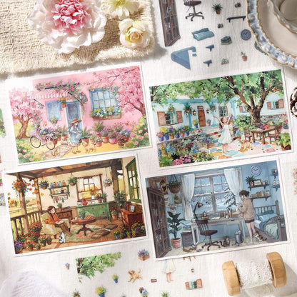 3 Sheets Floating Light Collection Decorative 3D Stickers