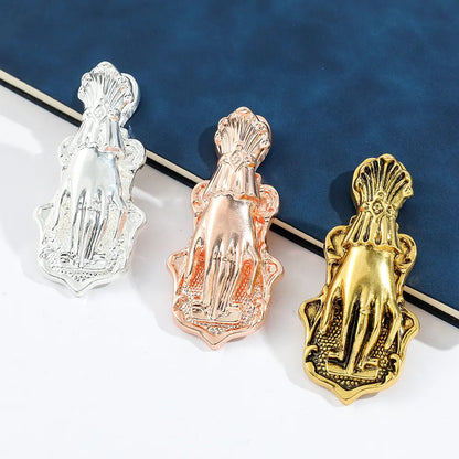 1 Pc Noblewoman's Hand Vintage Handbook Metal Clip