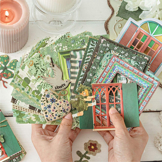 45 Pcs Garden Post Office Series Vintage Country-Style Material Pack