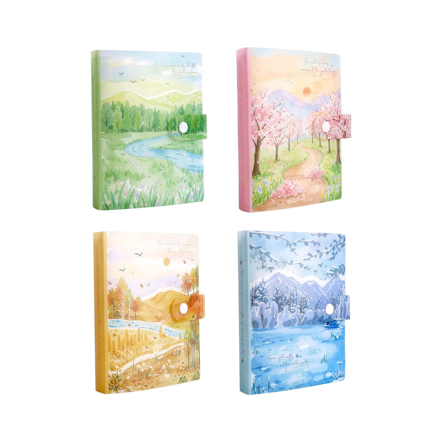 1 Pc Storage Album Four Seasons Like a Song Series Sticker Storage Album