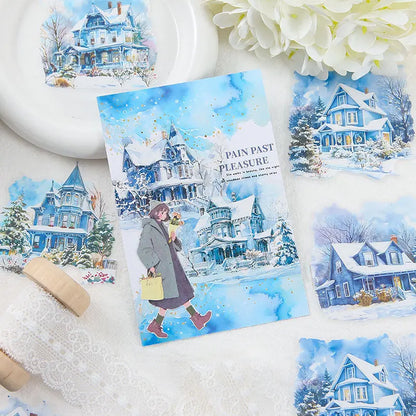 10 Pcs Colorful Dream Garden Retro Castle Stickers Pack