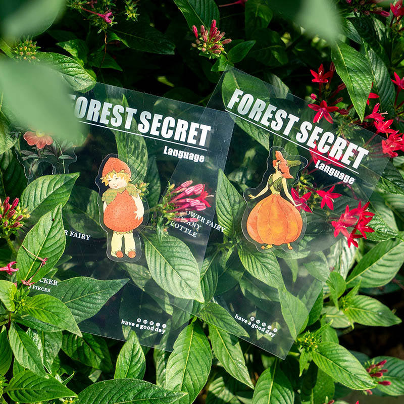 30 Pcs Beautiful Day Forest Secrets Series Bottle Stickers