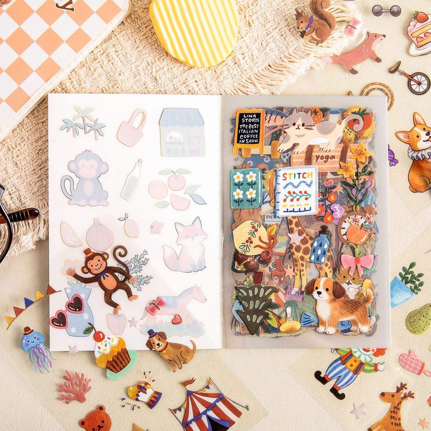 20 Sheets Sweet Dreams Notebook Series Cute Planner Sticker Books